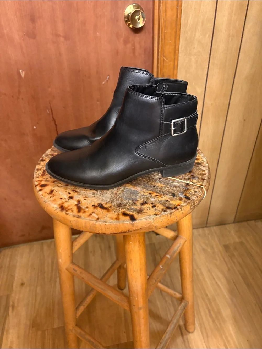 St. John's Bay Black Women's Ankle Booties with Side Zips